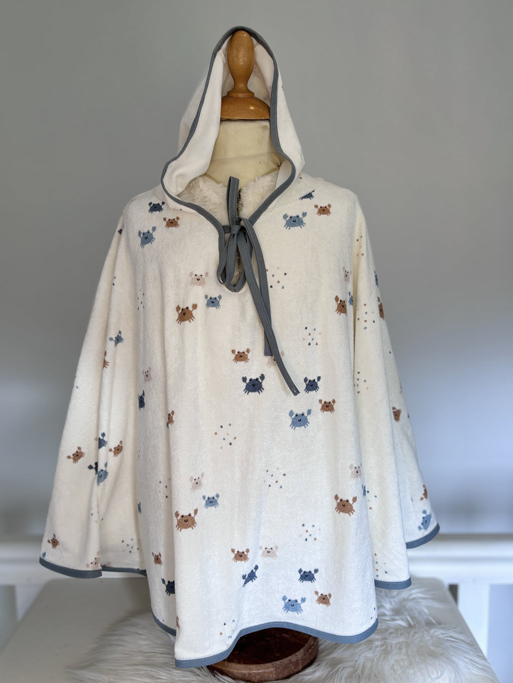 Poncho de bain en éponge ultra absorbante pour enfants