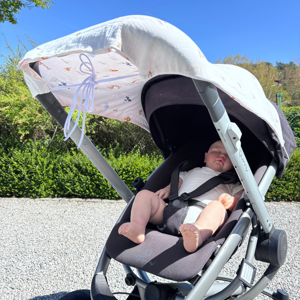 Pare-soleil poussette anti-UV50+ respirant