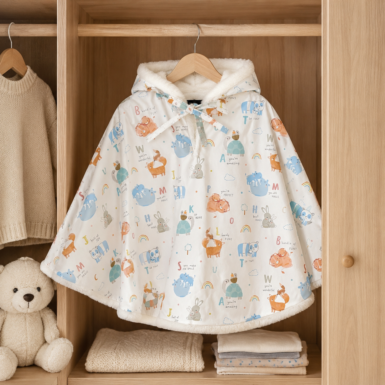 Poncho pluie enfant imperméable – cape de pluie mi-saison