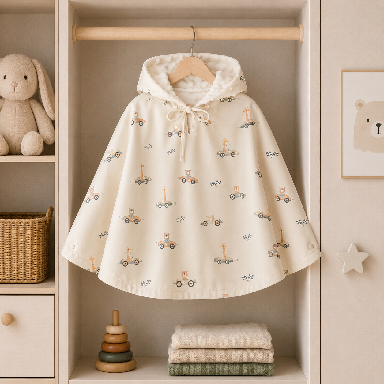 Poncho pluie enfant imperméable – cape de pluie mi-saison