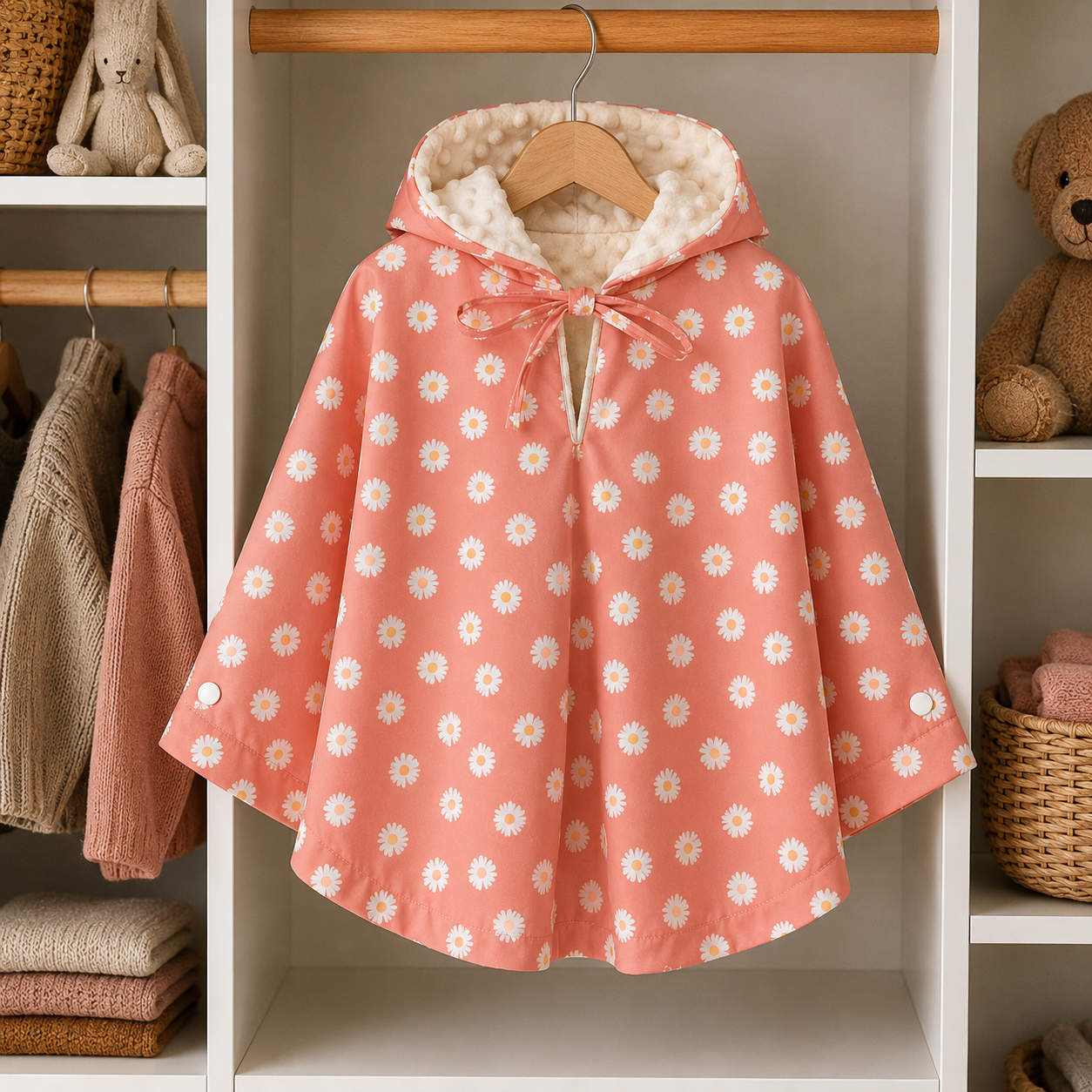 Poncho pluie enfant imperméable – cape de pluie mi-saison