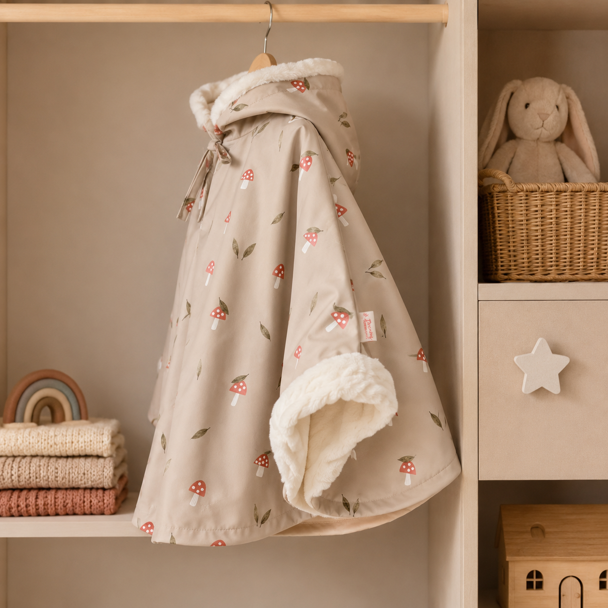 Poncho pluie enfant imperméable – cape de pluie mi-saison