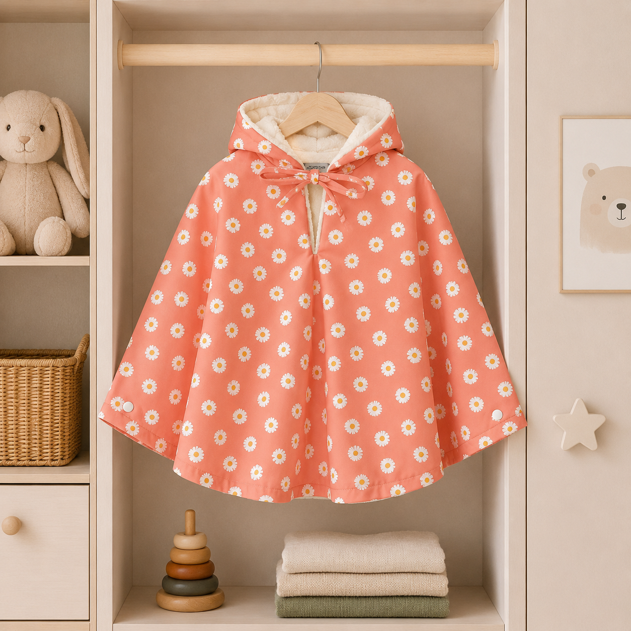 Poncho pluie enfant imperméable – cape de pluie mi-saison