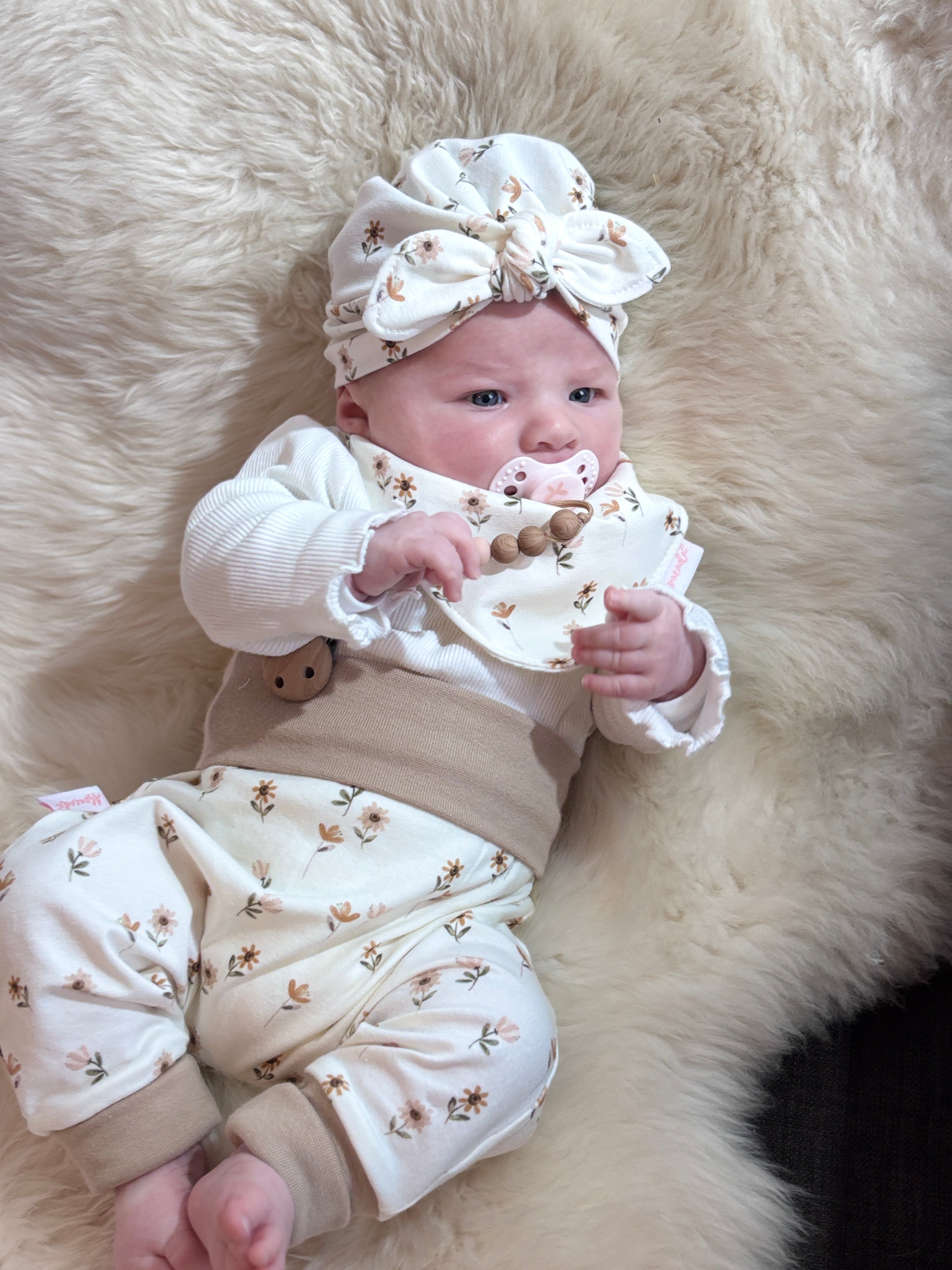 cadeau ensemble naissance personnalisé fait main