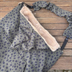 Couverture de portage multifonction 5 en 1 imperméable kaki à motifs tachetés avec intérieur en fourrure douce