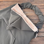 Couverture de portage multifonction 5 en 1 imperméable kaki uni avec intérieur chaud en fourrure douce