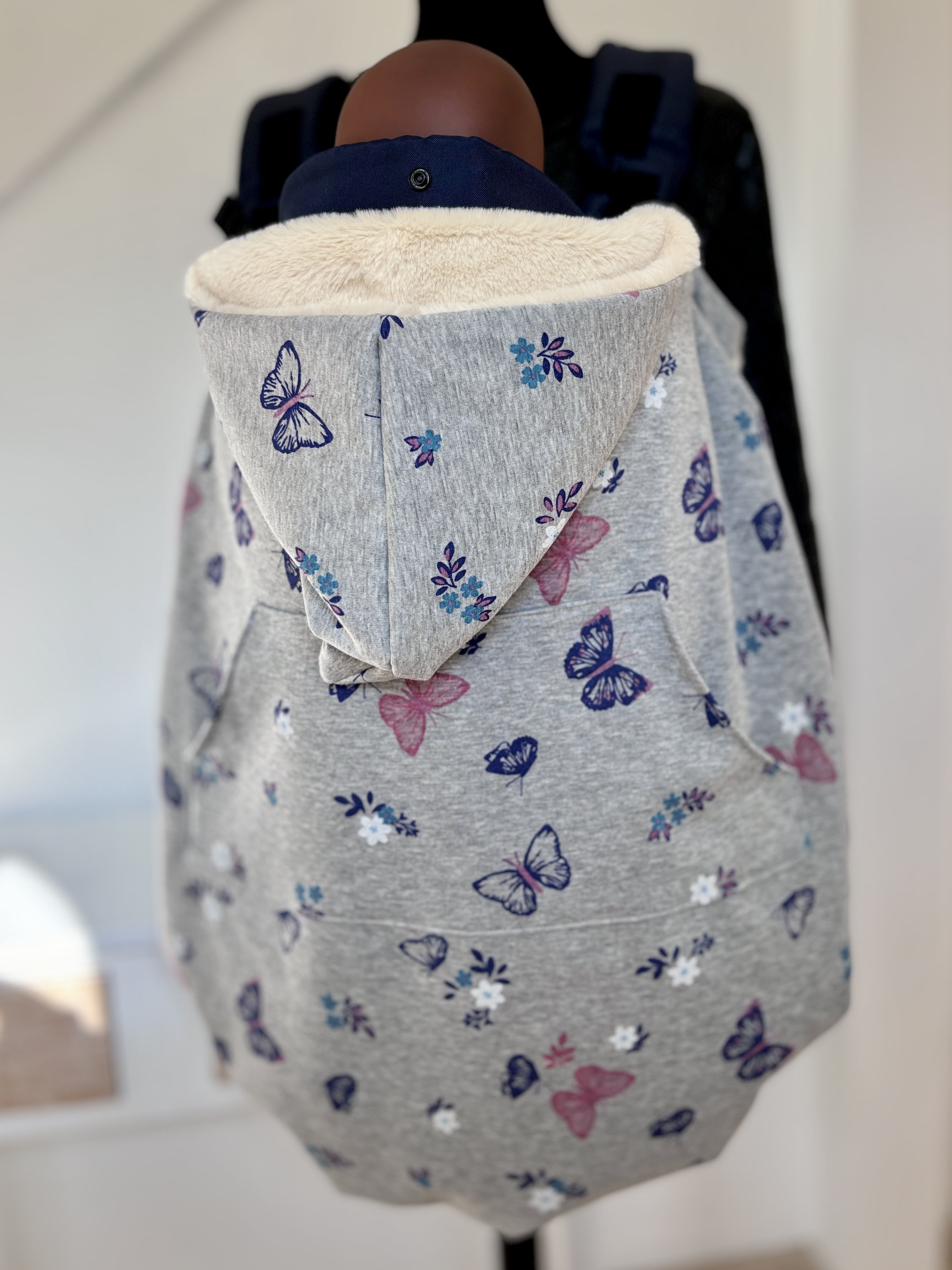 couverture de portage universelle motif papillon