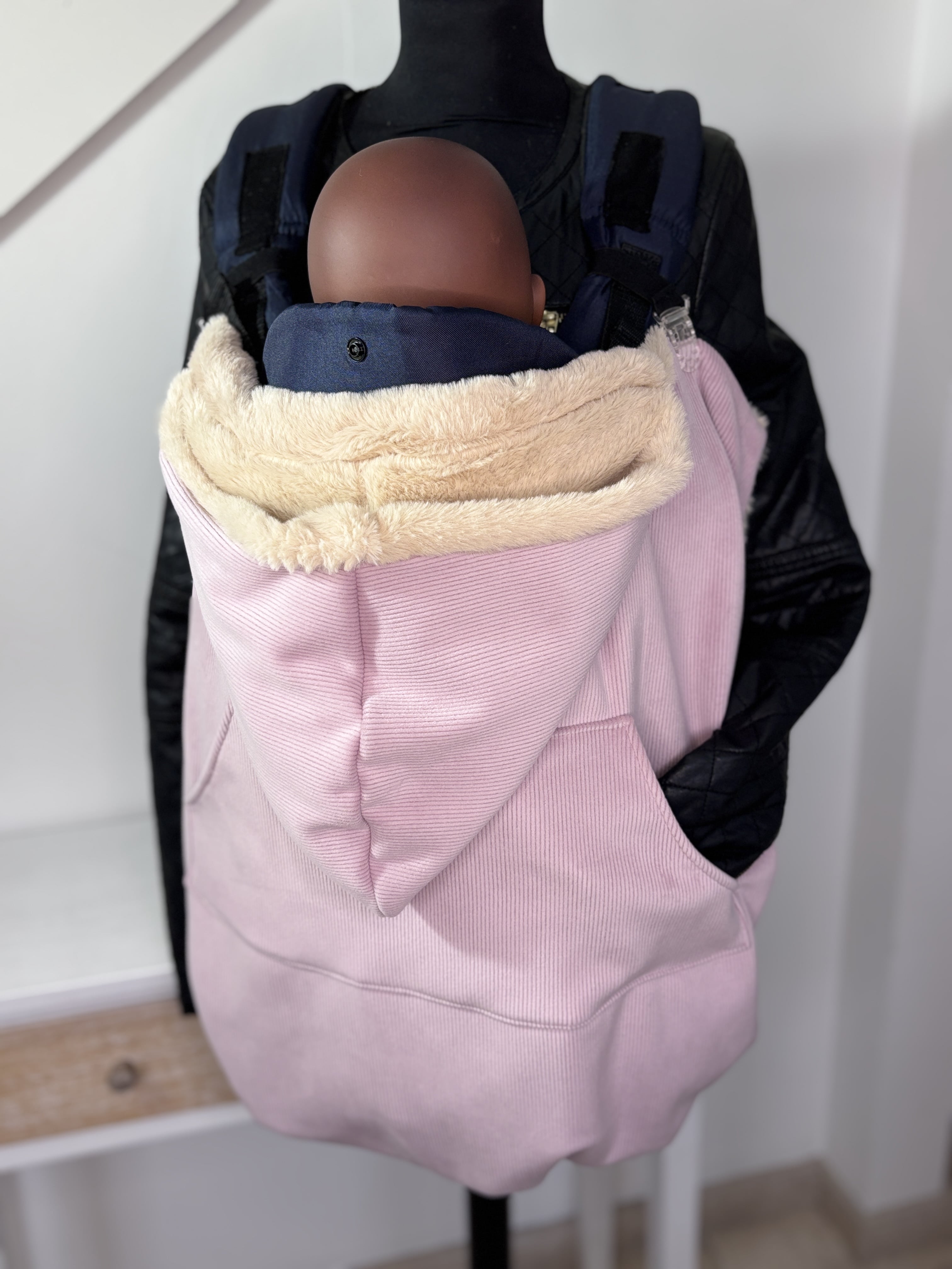 couvre porte bébé en velours doux et chaud