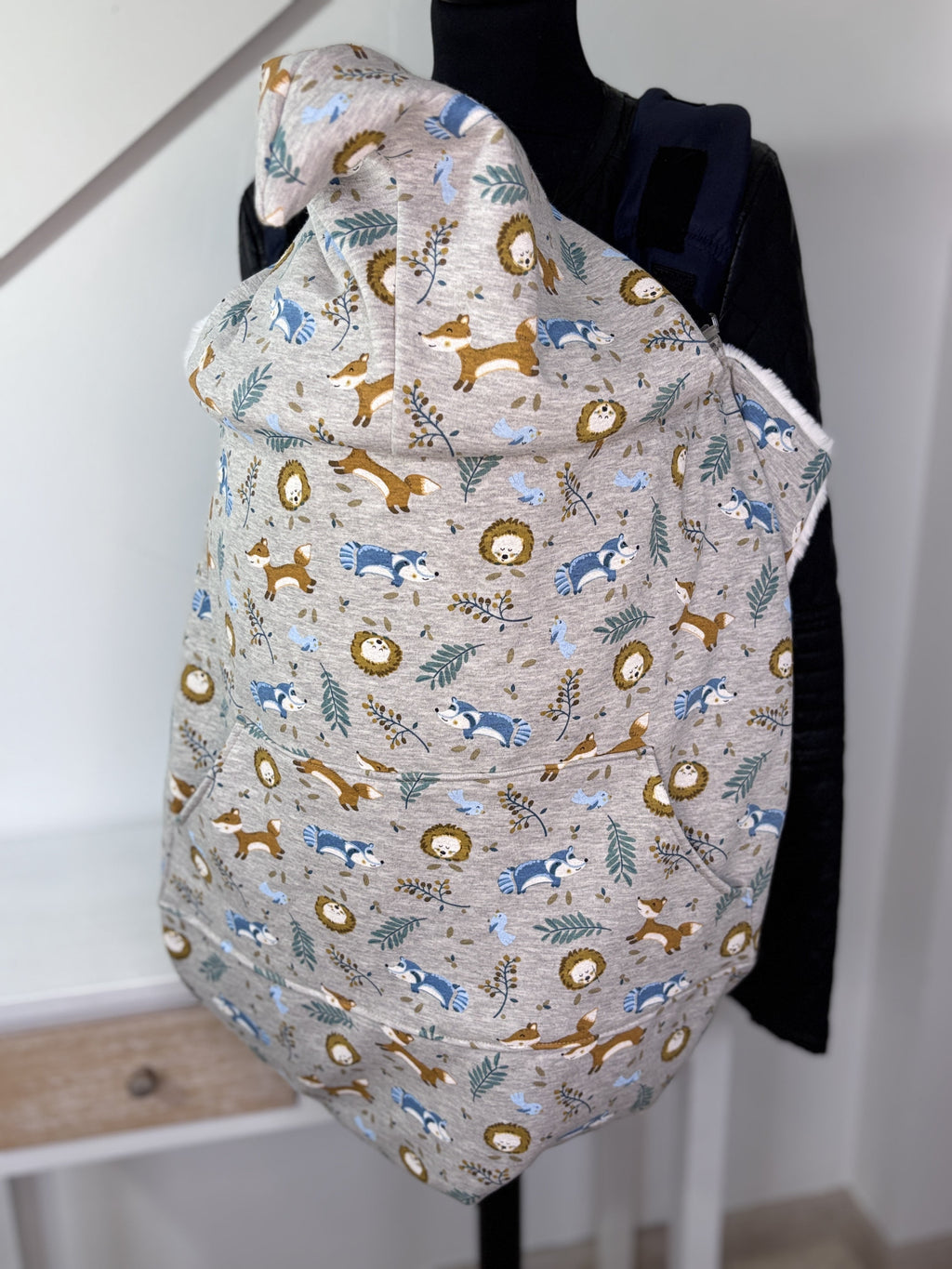 couverture de portage bébé motifs renard