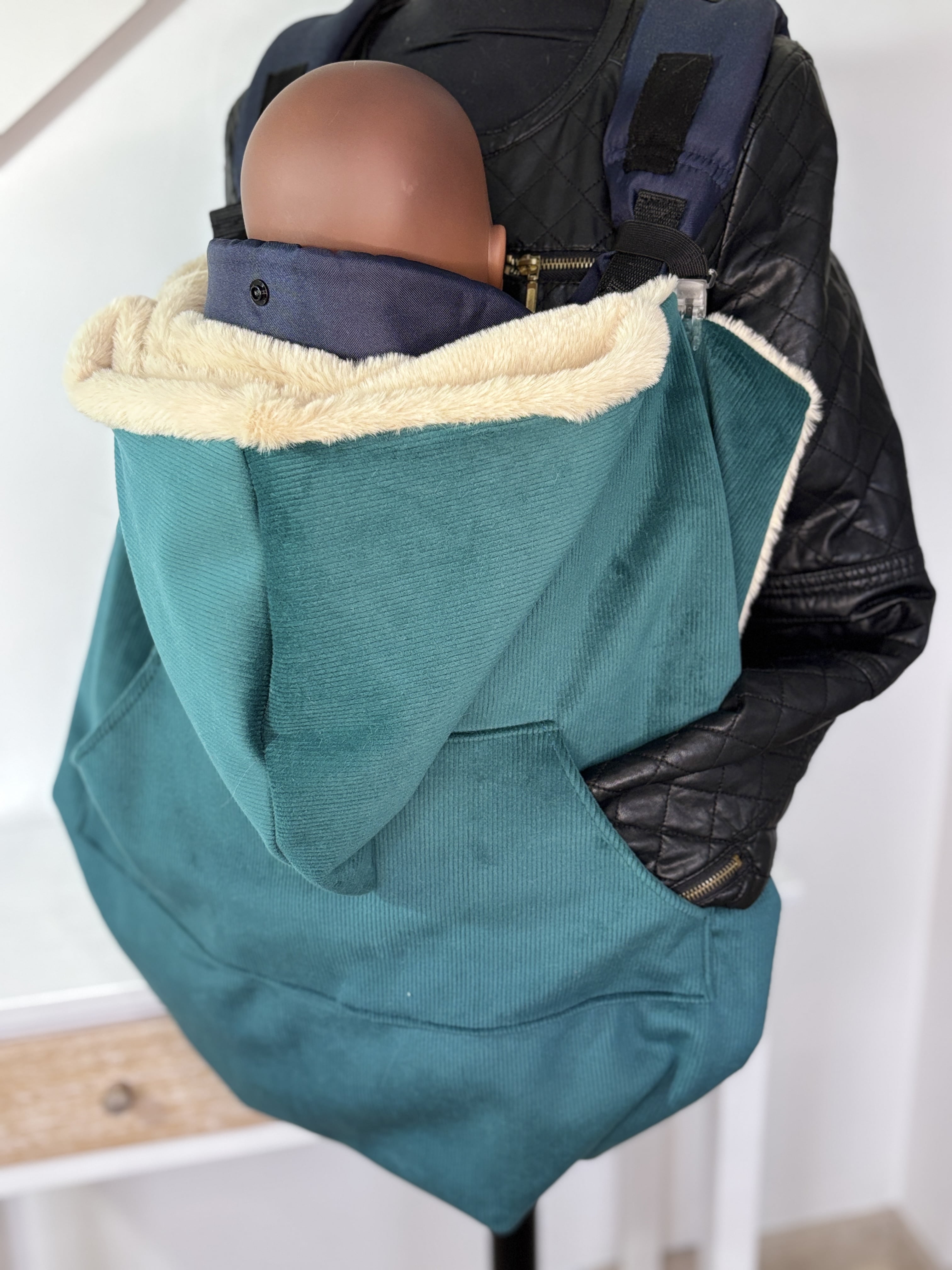 couvre porte bébé en velours