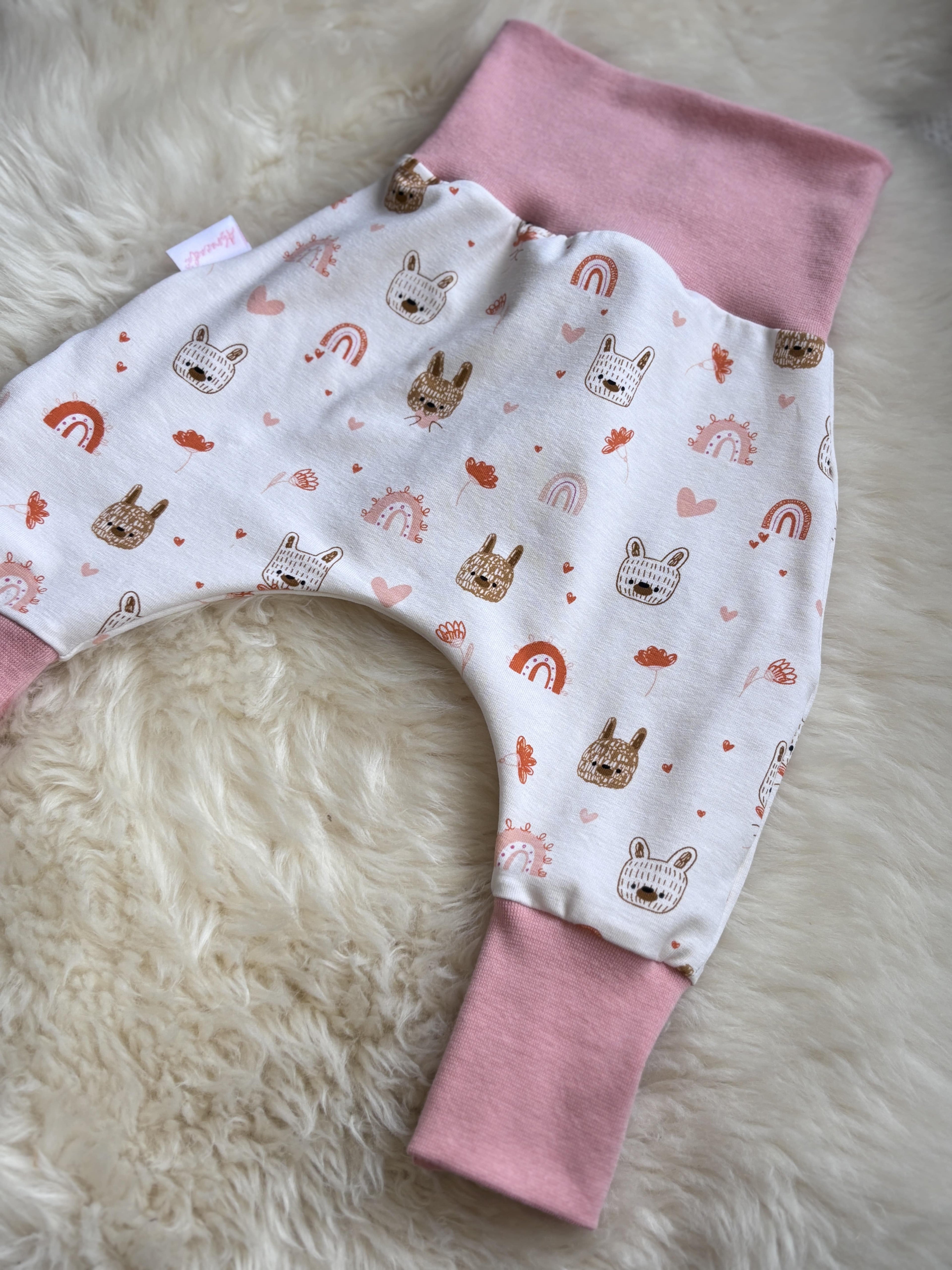 pantalon évolutif pour bébé motif arc-en-ciel