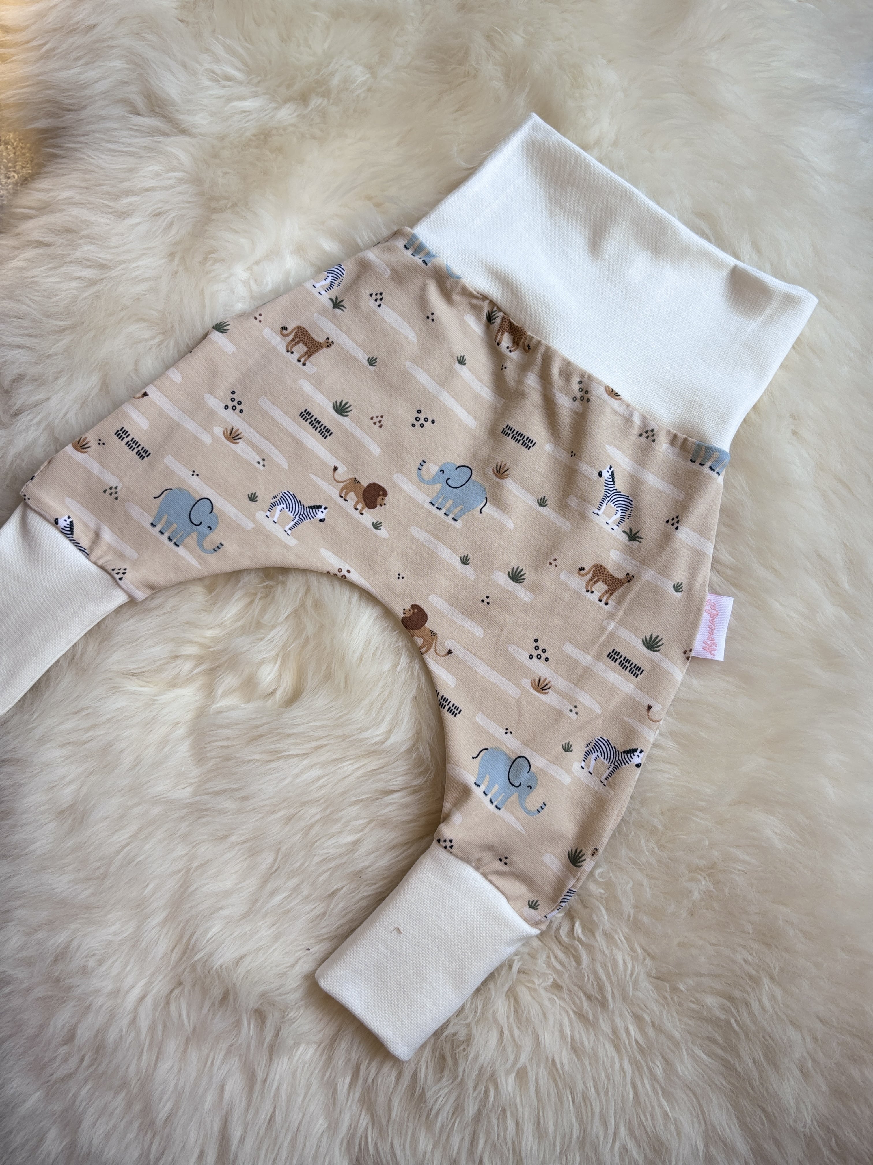 sarouel évolutif  motif animaux de la jungle