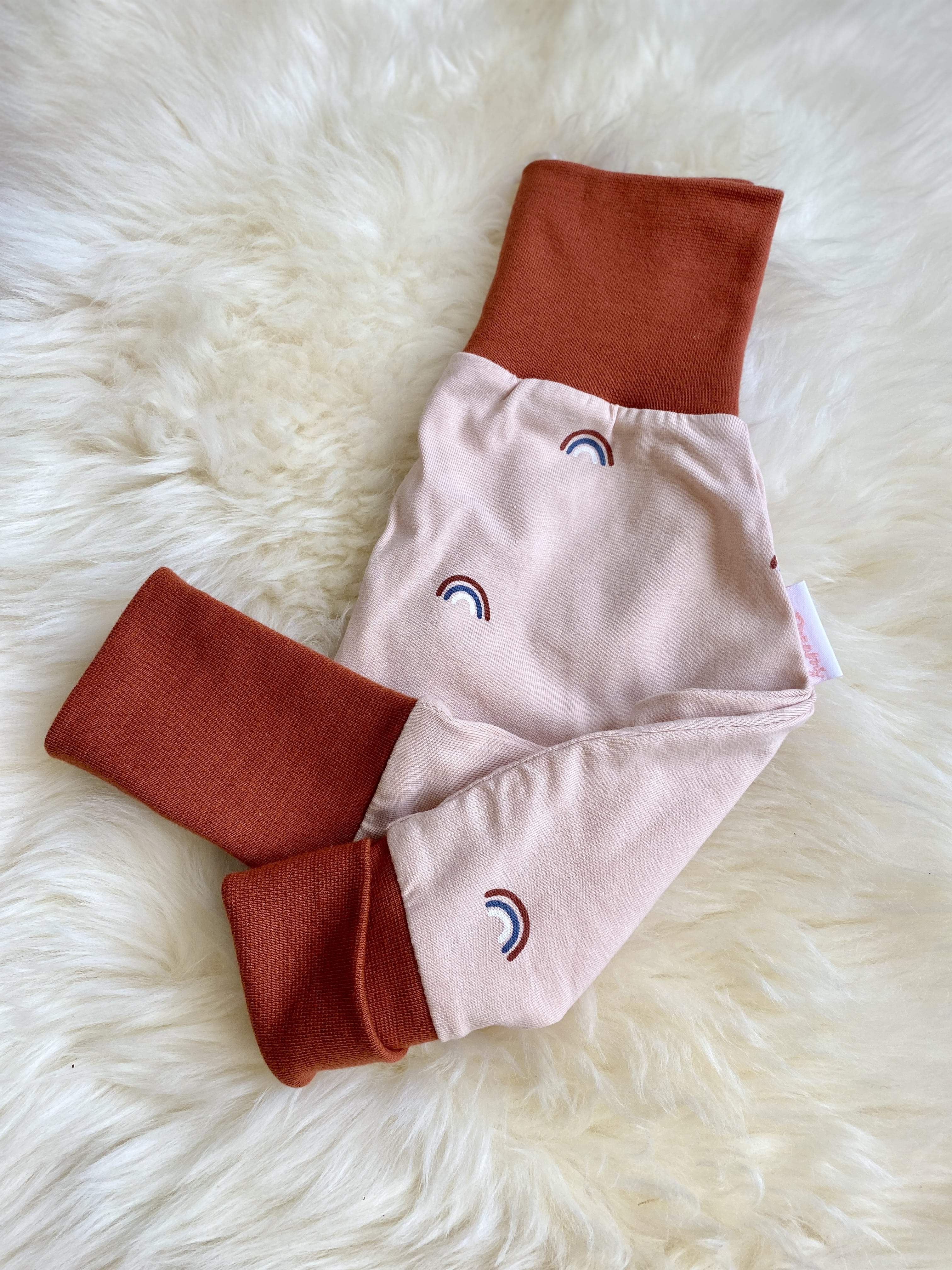 Pantalon évolutif bébé motif arc-en-ciel, 