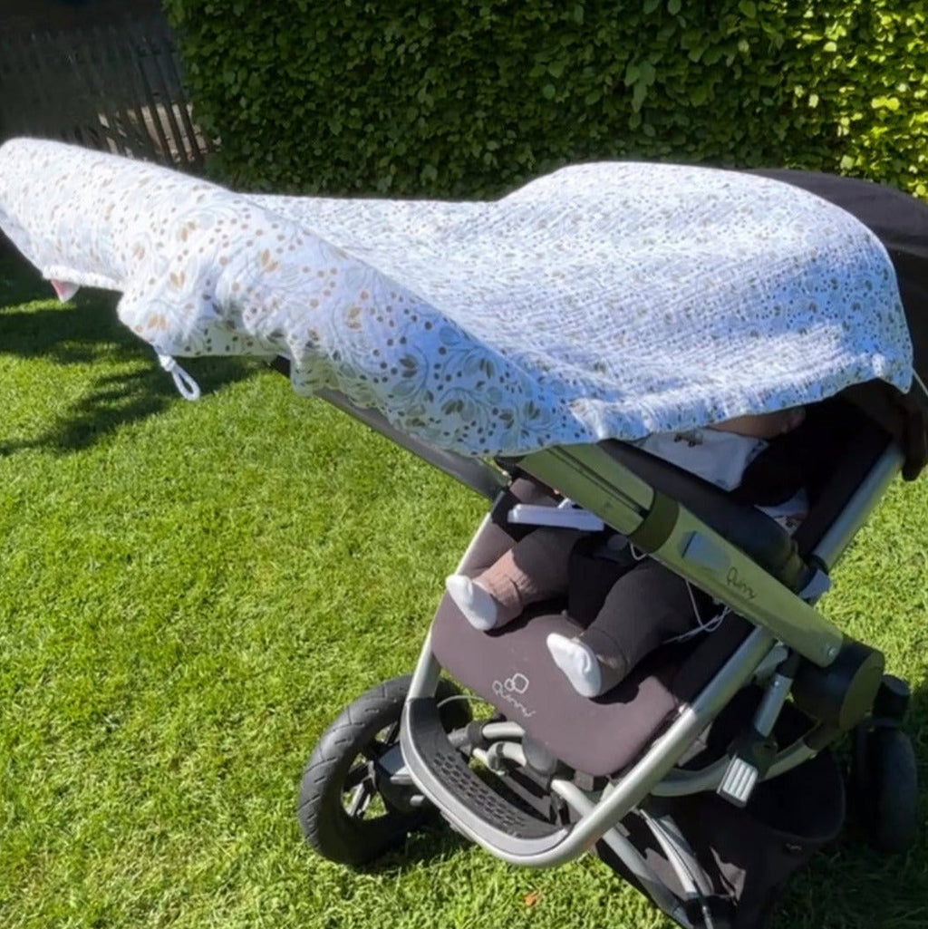 pare soleil universel poussette dos route