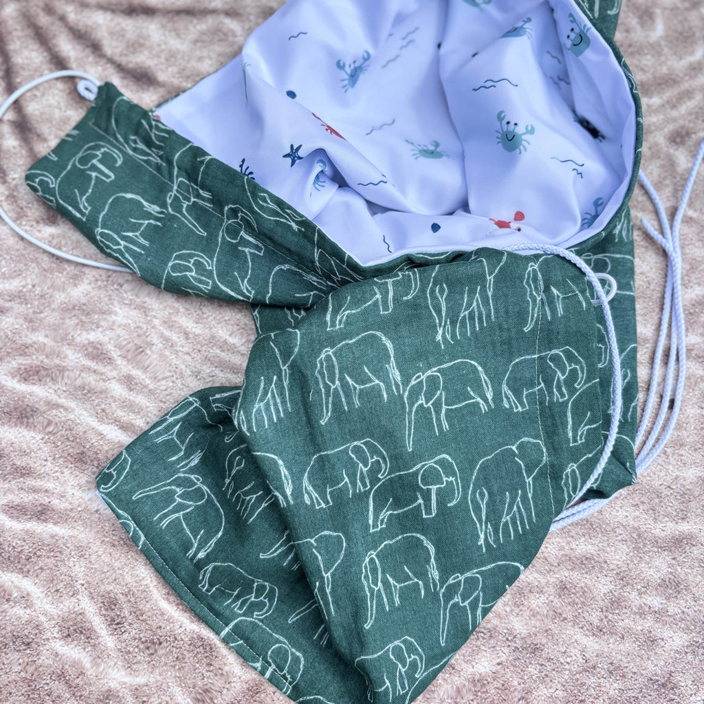 voile d'ombrage poussette dos route